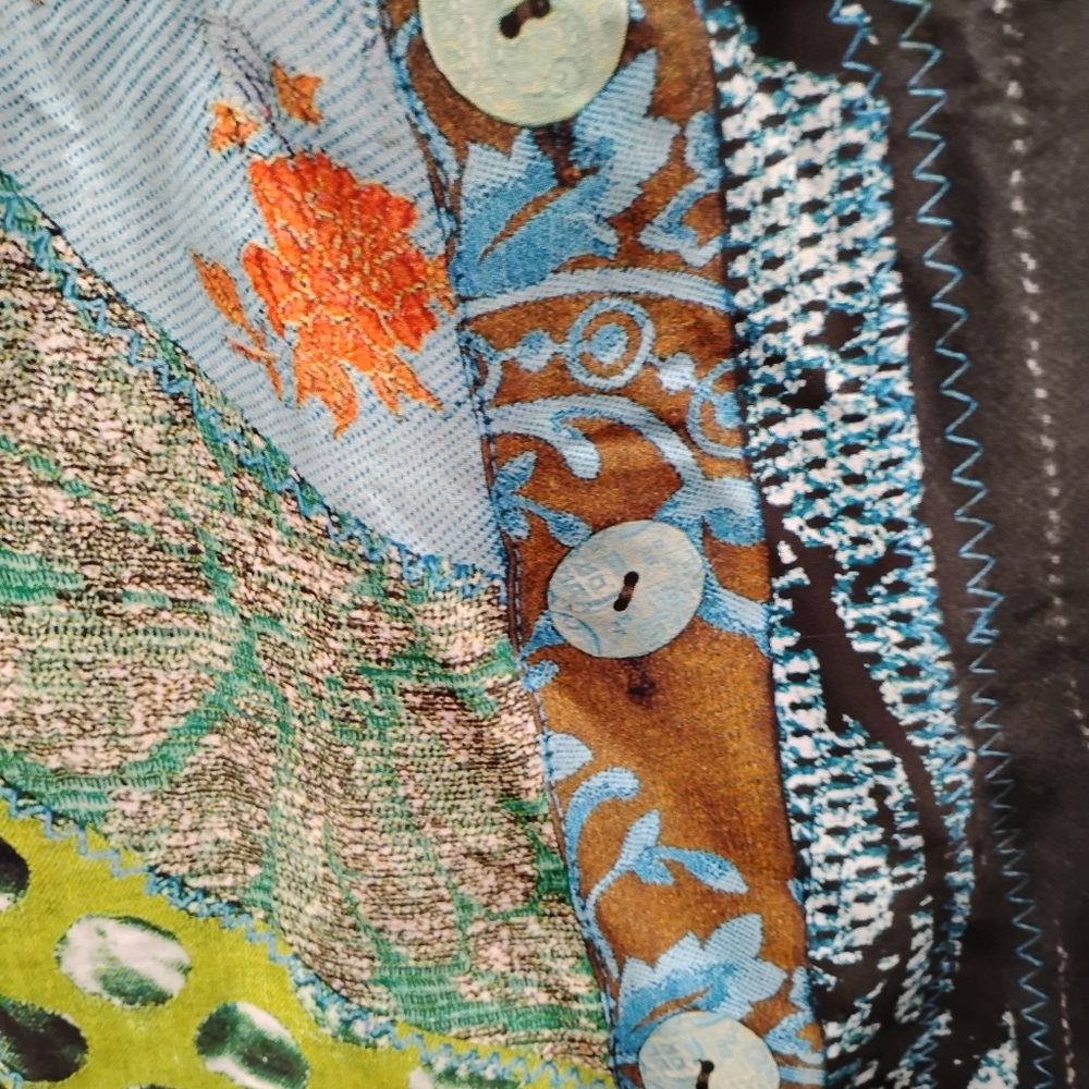 Desigual Multicolor Patchwork Blouse - image 4